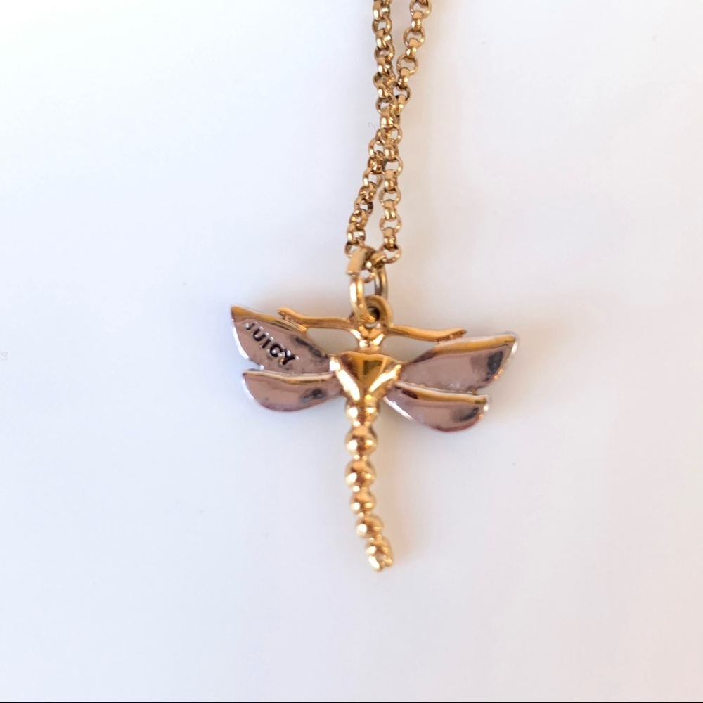 Juicy Couture Dragonfly Crown Pendant Necklace - Picture 3 of 6